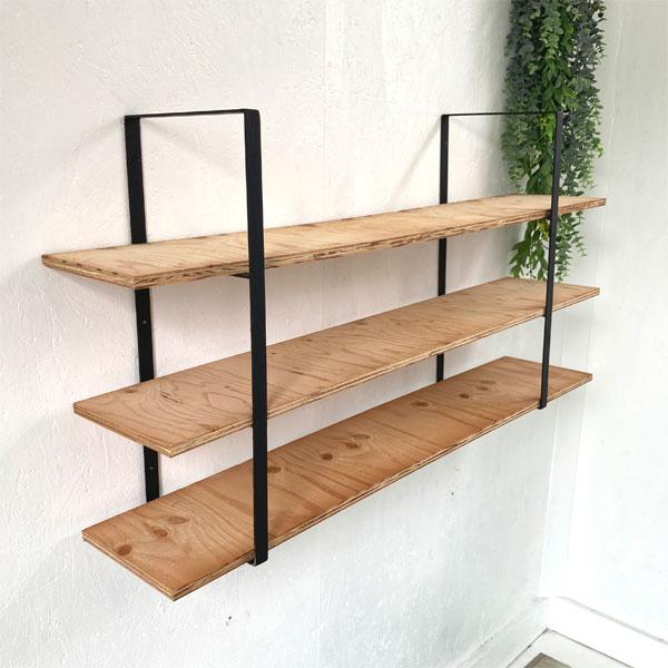 アイアン フレームブラケット インダストリアル 棚受け ウォール