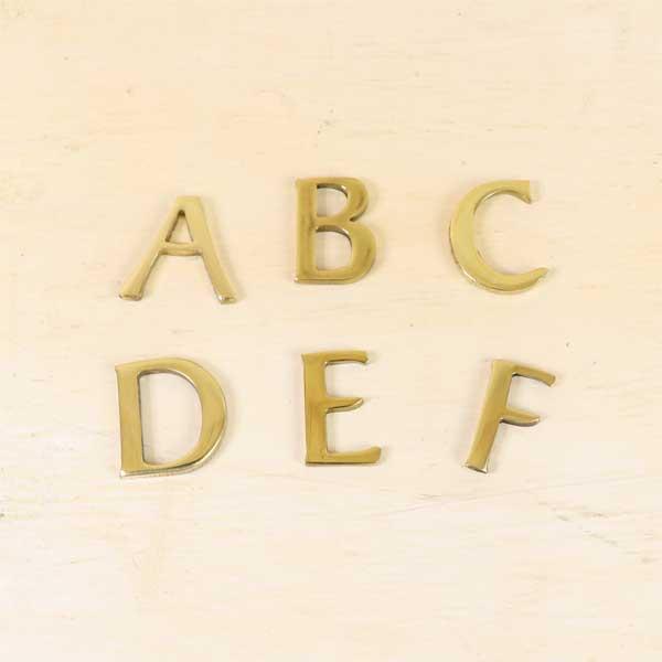 レター ナンバー 大文字 ゴールド 23mm ABCDEF ネコポス対応 |  | 07