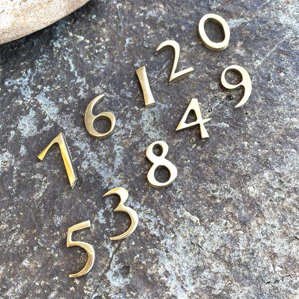 真鍮 ゴールド 23mmナンバー 数字 0123456789 メール便 ネコポス |  | 01