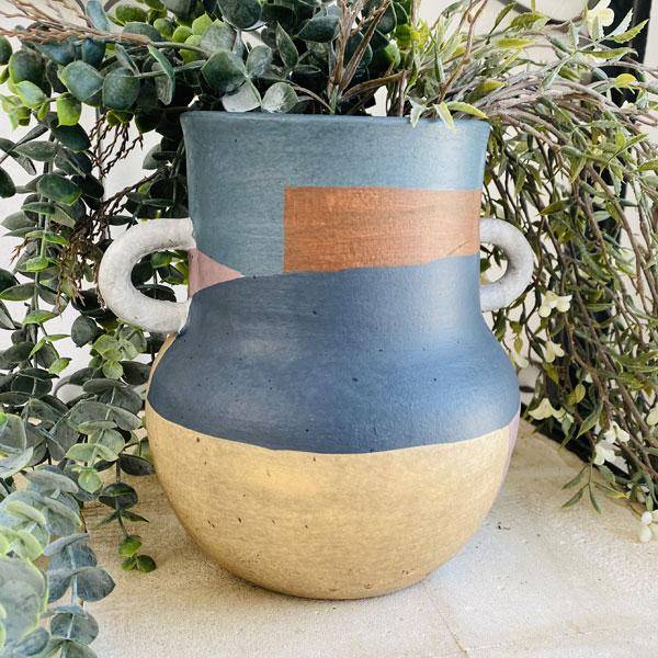 アブストラクトポット 鉢カバー ガーデン 雑貨 プランター 小物収納 鉢 プランター 植木鉢 底穴なし 鉢カバー テラコッタ |  | 01