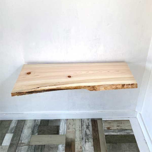 送料無料 無垢板 一枚板 無垢 ひのき 檜 桧 棚板 棚 カウンター 机 天
