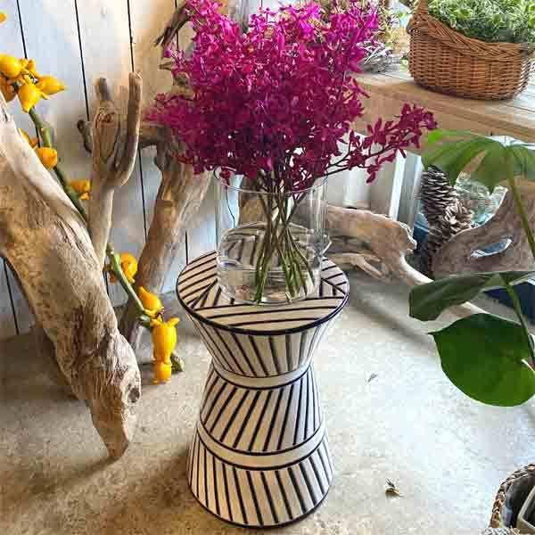 超特価激安 セラミック トライバルテイスト 陶器製 スツール 屋外使用 個性的 オブジェ インテリア マッチ 代引不可 Www Aqtsolutions Com