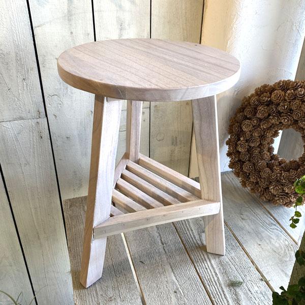 プランターベースS ホワイト インテリア ヴィンテージ おしゃれ アンティーク プランター 天然木 リビング 玄関 プランターベース | 