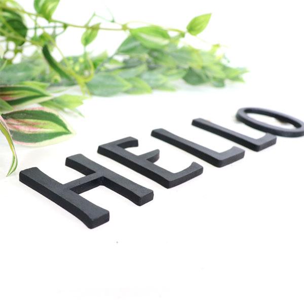 真鍮 黒 45mm HELLO セット 大文字 H E L L O レター 真鍮 レター ナンバー 大文字 アルファベット 看板 表札 ネーム ツリーハウス ネコポス メール |  | 01