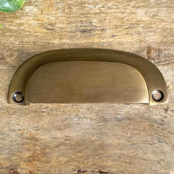 真鍮 半月型 取っ手 W9.8×H3.6×D1.3cm  1個売り i045 |  | 03