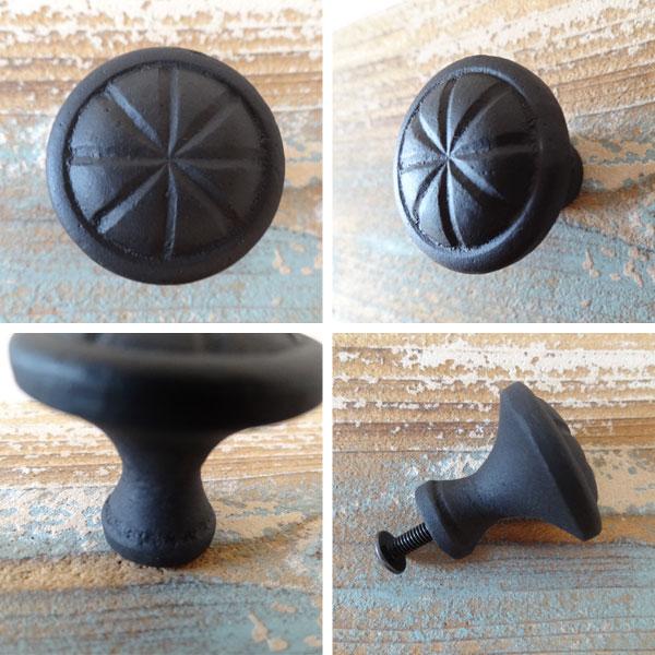 取っ手 ブラック つまみ 真鍮 引き出し ノブ kn230bk |  | 01