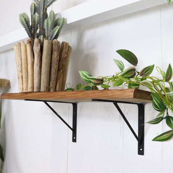 アイアン 棚受け ブラケット Iron shelf brackets シンプル ナチュラル感 2個セット販売 |  | 02