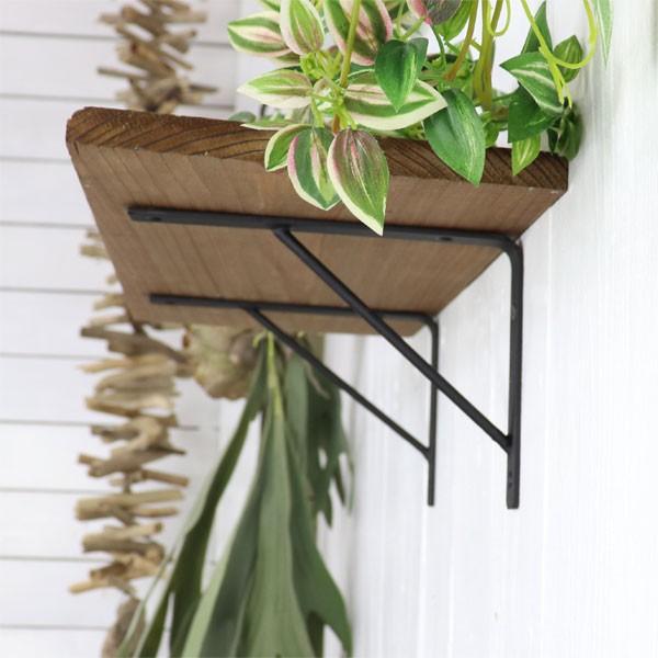 アイアン 棚受け ブラケット Iron shelf brackets シンプル ナチュラル感 2個セット販売 |  | 03