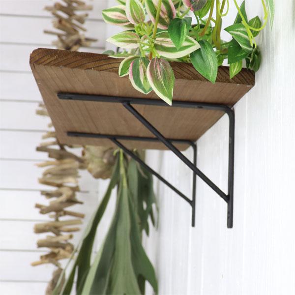 アイアン 棚受け ブラケット Iron shelf brackets シンプル ナチュラル感 2個セット販売 |  | 03