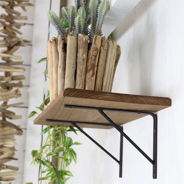 アイアン 棚受け ブラケット Iron shelf brackets シンプル ナチュラル感 2個セット販売 |  | 06