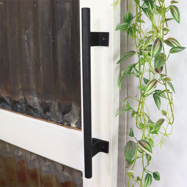アイアン ドアハンドル ハンドル 扉 スチール 黒 ブラック おしゃれ シンプル DIY IRON DOOR HANDLE | 