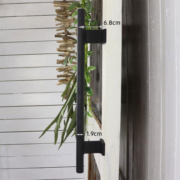 アイアン ドアハンドル ハンドル 扉 スチール 黒 ブラック おしゃれ シンプル DIY IRON DOOR HANDLE |  | 01