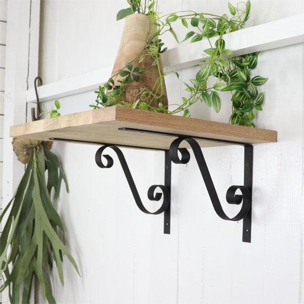 特大サイズ アイアン 日本製 棚受け ブラケット bracket シンプル ナチュラル感 2個セット |  | 01