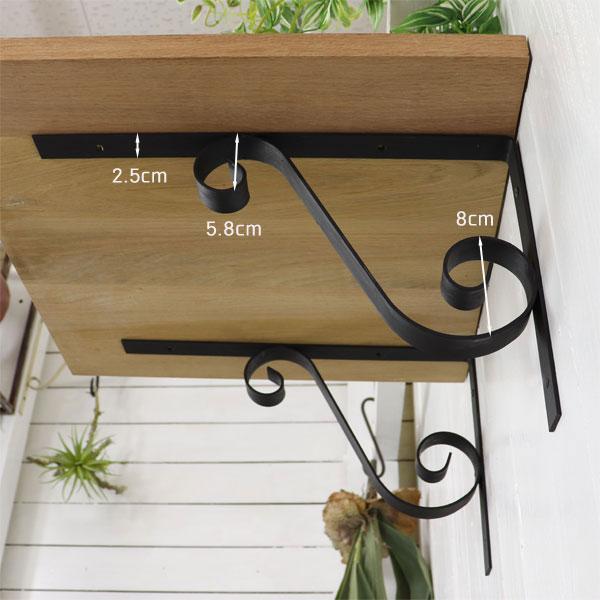 特大サイズ アイアン 日本製 棚受け ブラケット bracket シンプル ナチュラル感 2個セット |  | 02