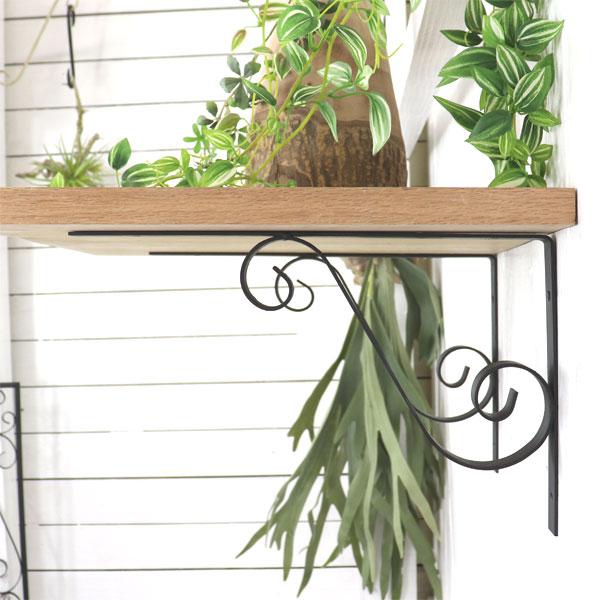 特大サイズ アイアン 日本製 棚受け ブラケット bracket シンプル ナチュラル感 2個セット |  | 03