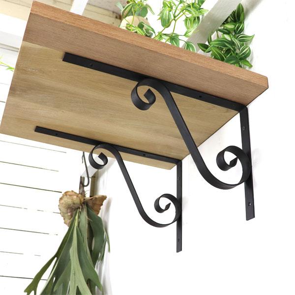 特大サイズ アイアン 日本製 棚受け ブラケット bracket シンプル ナチュラル感 2個セット |  | 04