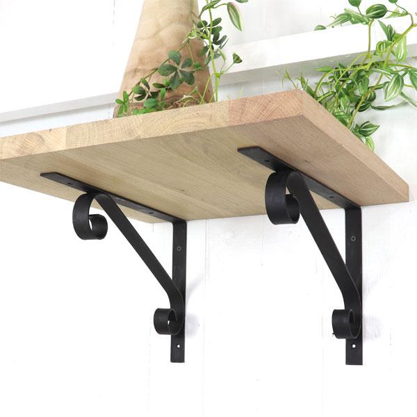 特大サイズ アイアン 日本製 棚受け ブラケット brackets シンプル ナチュラル感 2個セット |  | 02