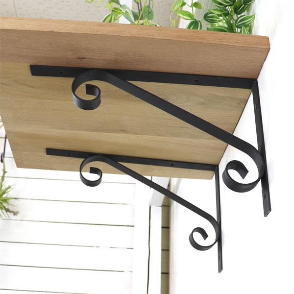 特大サイズ アイアン 日本製 棚受け ブラケット brackets シンプル ナチュラル感 2個セット |  | 03