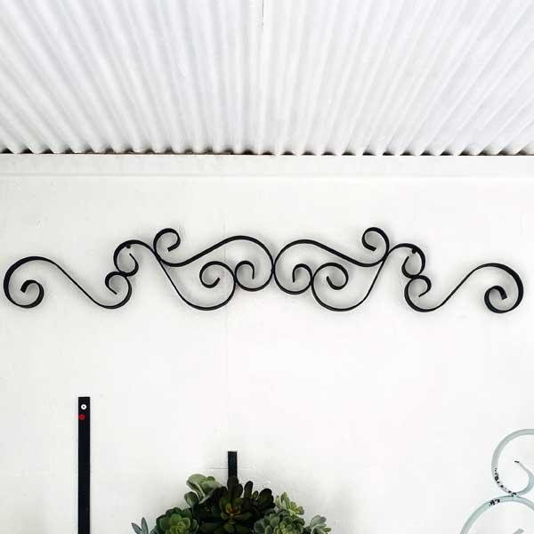 日本製 壁飾り アンティーク アイアン インテリア 横長 エレガント