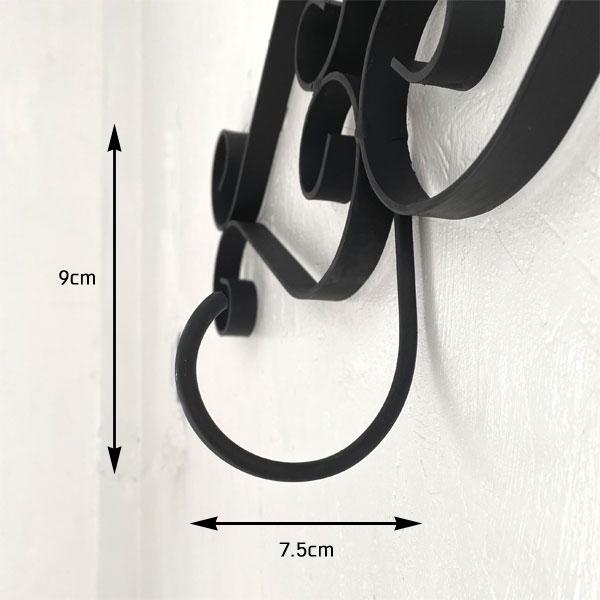 アイアンウォールフック アイアン壁飾り リーフ アイアン雑貨 壁面飾り 壁掛けインテリア ウォールデコ おしゃれ ブラック |  | 04