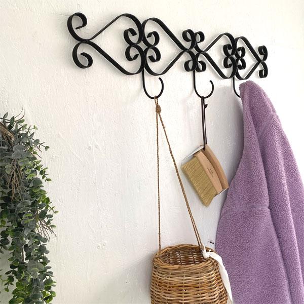 アイアンウォールフック アイアン壁飾り リーフ アイアン雑貨 壁面飾り 壁掛けインテリア ウォールデコ おしゃれ ブラック |  | 06