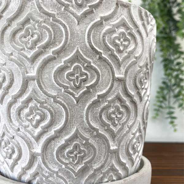 ランシェル・ラウンドポットＳ  底穴あり セメントポット 観葉植物 植木鉢 ガーデン雑貨 |  | 02