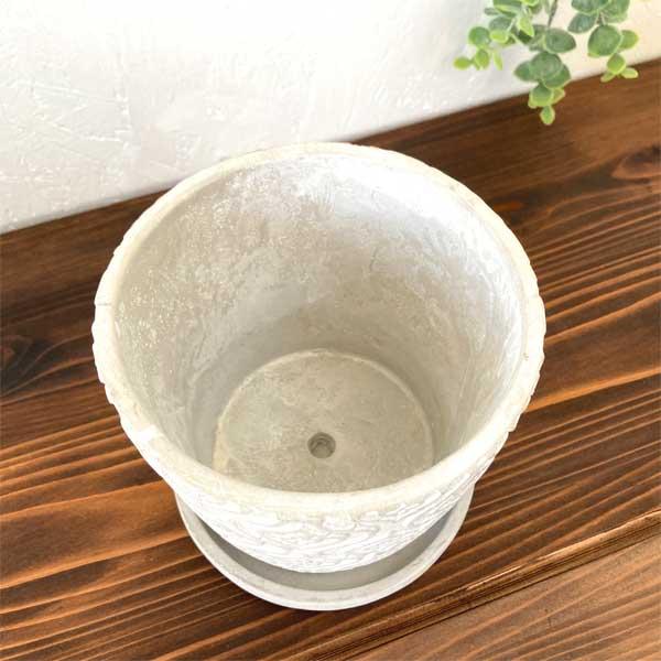 ランシェル・ラウンドポットＳ  底穴あり セメントポット 観葉植物 植木鉢 ガーデン雑貨 |  | 03