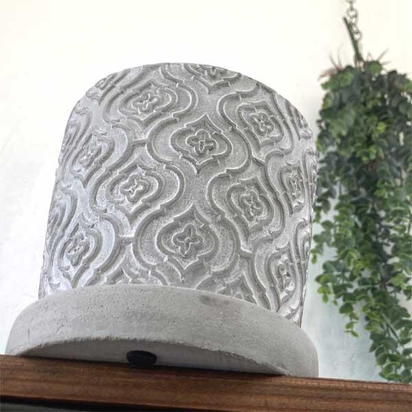 ランシェル・ラウンドポットＳ  底穴あり セメントポット 観葉植物 植木鉢 ガーデン雑貨 |  | 04