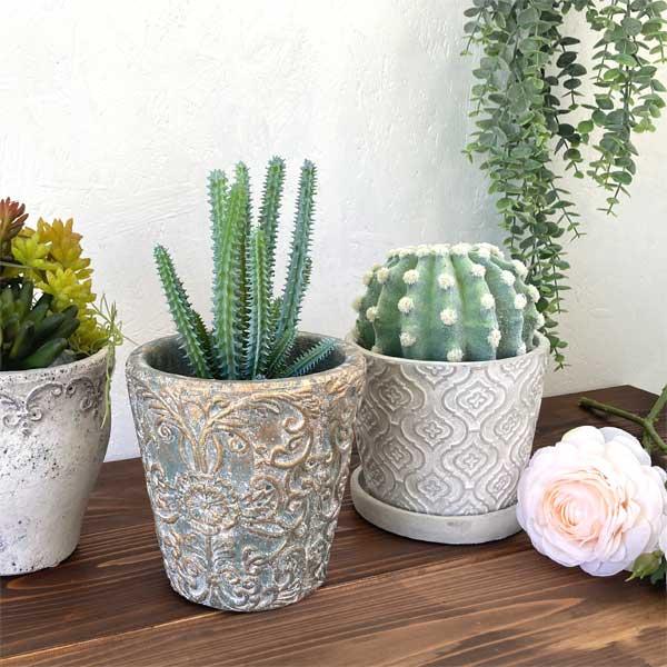 ランシェル・ラウンドポットＳ  底穴あり セメントポット 観葉植物 植木鉢 ガーデン雑貨 |  | 06