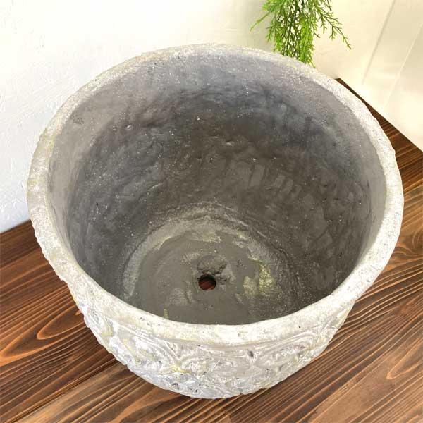 ゴシック・グランジポット 底穴あり 陶器ポット 観葉植物 植木鉢 ガーデン雑貨 大型ポット |  | 03