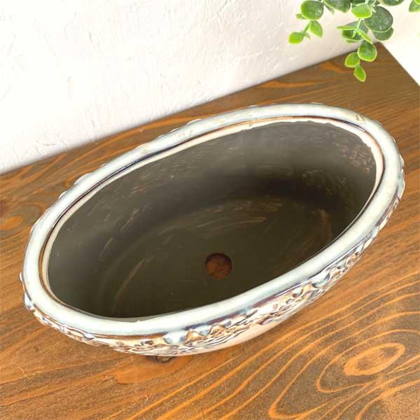 クロシエット・オーバルポットS プランター 陶器 ナチュラル アンティーク ヨーロピアン |  | 03