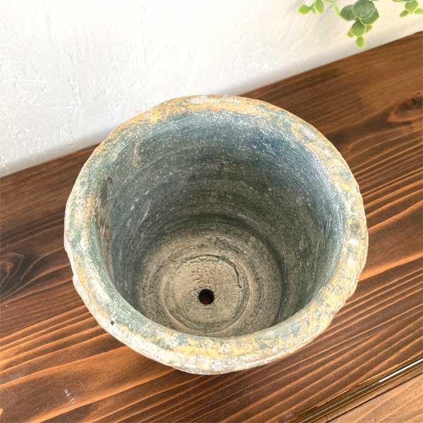 アイビー・ラウンドポット 底穴あり 陶器ポット 観葉植物 植木鉢 ガーデン雑貨 |  | 03