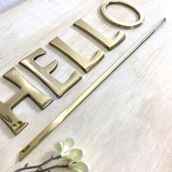 アレンジ 真鍮  看板 表 アンダーバー20cm ネームプレート ツリーハウス ネコポス メール便 |  | 04