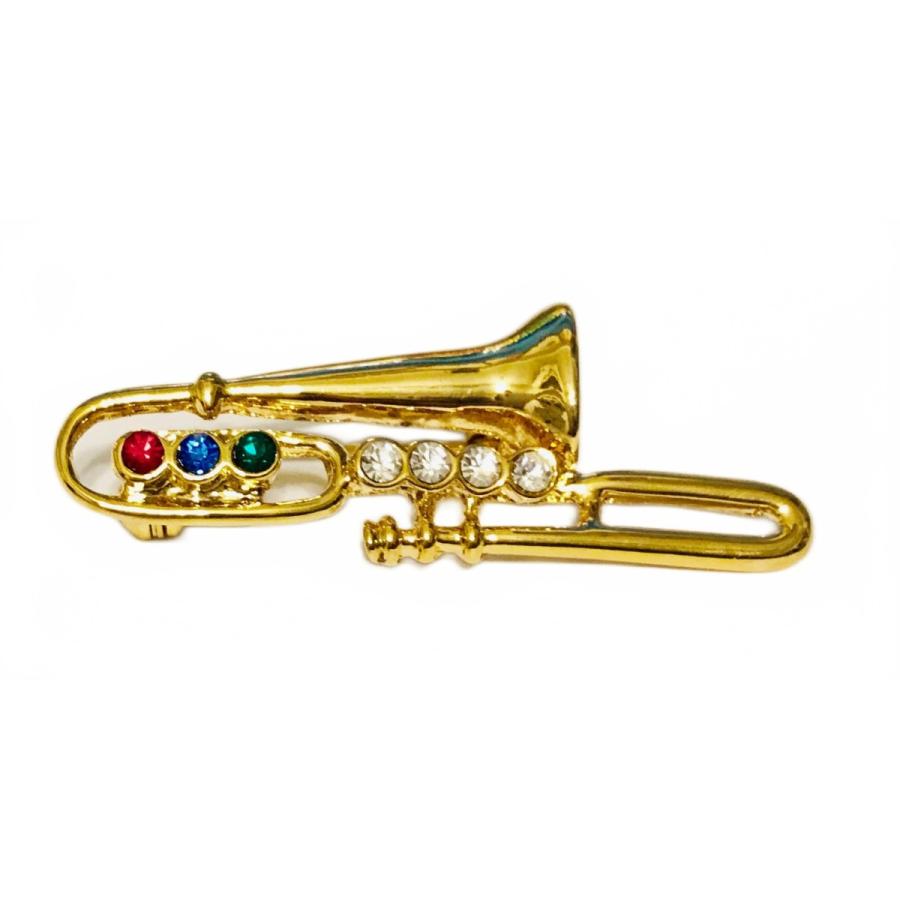 トロンボーン カラフル ラインストーン ブローチ Trombone Multi Color Rhinestone Brooche ポーチ入り Cbmtb 音楽グッズ専門店 クレフギフツ 通販 Yahoo ショッピング