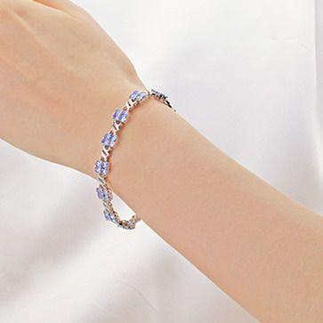 ブレスレット レディース 50 40 20代 誕生日 母の日 プレゼント  9.6ｃｔタンザナイト グレースフル ブレスレット 嫁 妻 人気 _豪の画像