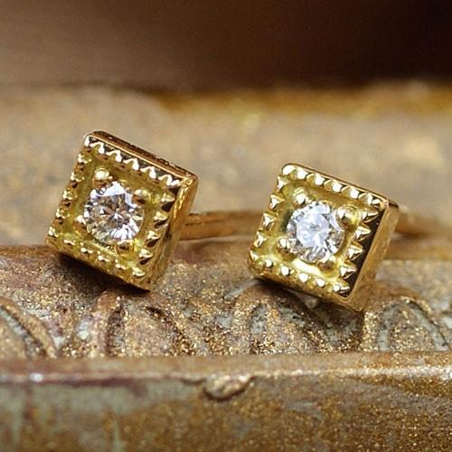 ピアス レディース アポロン K18ゴールドダイヤモンドピアス 誕生日 母の日 プレゼント  女性  妻 結婚記念日 人気の画像