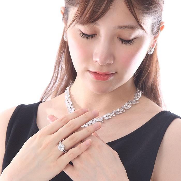 Clementia リング 指輪 レディース プラチナ 仕上 50代 ダイヤ