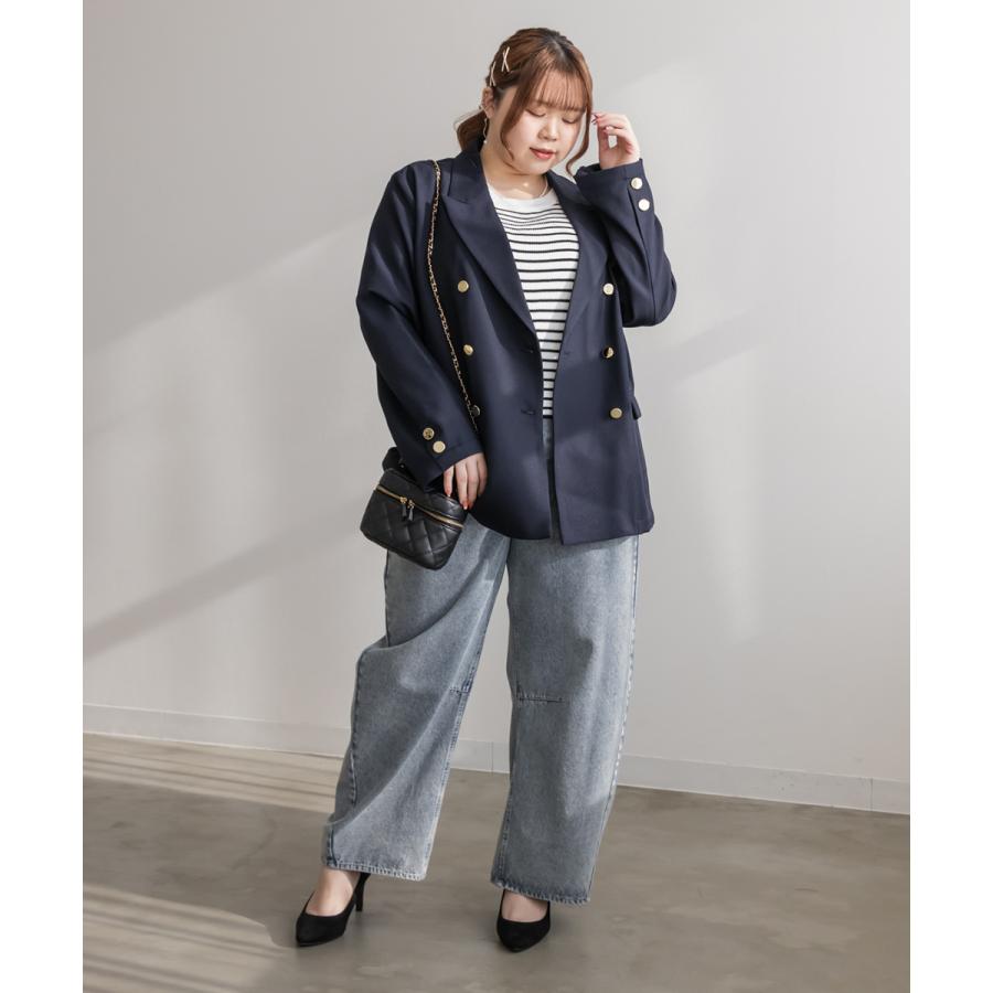 【大幅値下げ】 アリスandオリビア★ テーラードジャケット テーラードジャケット ダブルボタン オーバーサイズ[品番
