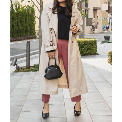 大きいサイズ レディース ボリューム袖ロングトレンチコート A1e 大きいサイズ専門店 Clette 通販 Yahoo ショッピング