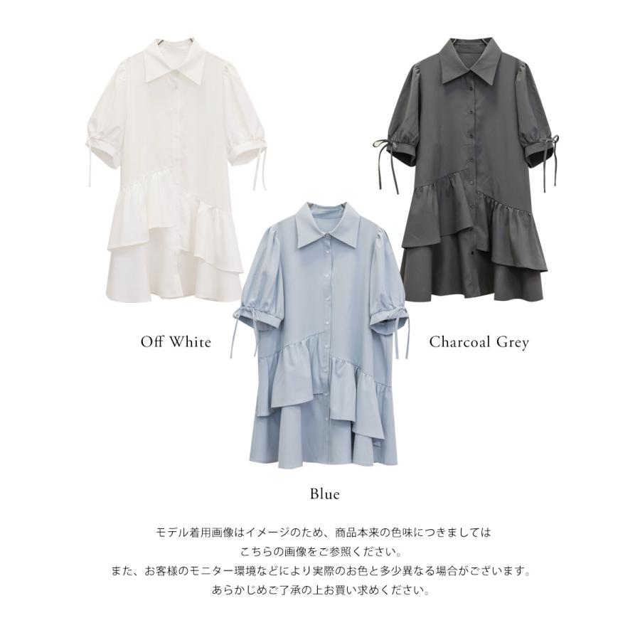 大きいサイズ レディース CLETTEオリジナル☆アシメティアードシャツ 