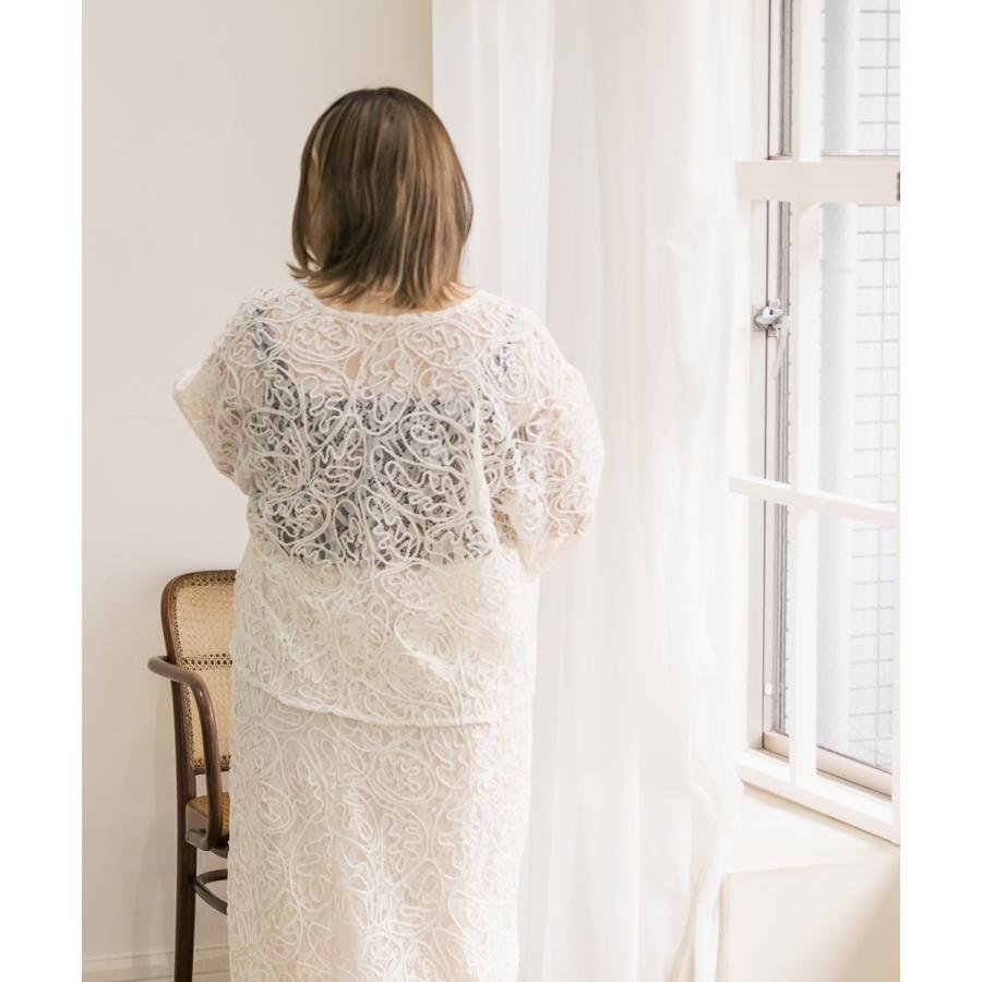 【新品・タグ付き】needles レースカーディガン レースカーディガン ショート レース[品番：MSDL0001706