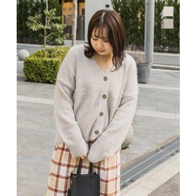 大きいサイズ レディース フェザーヤーンニットカーディガン A5a1570 大きいサイズ専門店 Clette 通販 Yahoo ショッピング