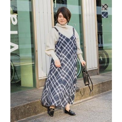 大きいサイズ レディース カシュクールデザインチェック柄ジャンスカワンピース B4a 大きいサイズ専門店 Clette 通販 Yahoo ショッピング