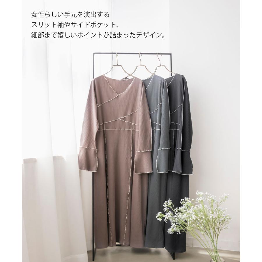 大きいサイズ レディース CLETTE オリジナル 配色メロー 長袖 リブ