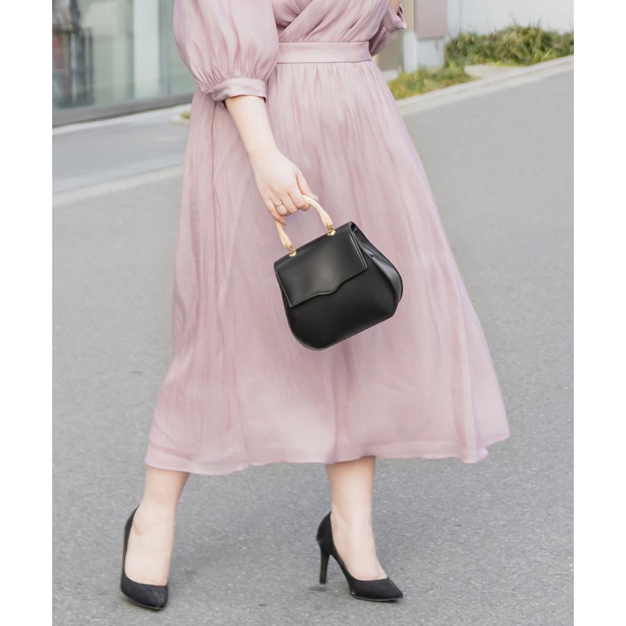clette 3L カシュクールオーガンジーワンピース 大きいサイズ レディース CLETTEオリジナル☆カシュクールオーガンジー