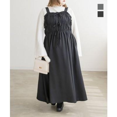 大きいサイズ レディース CLETTEオリジナル☆フロントリボンギャザー