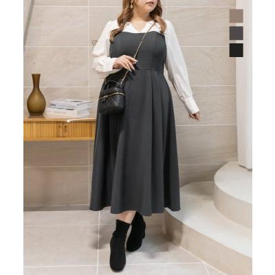 大きいサイズ レディース CLETTEオリジナル☆シャツレイヤード風