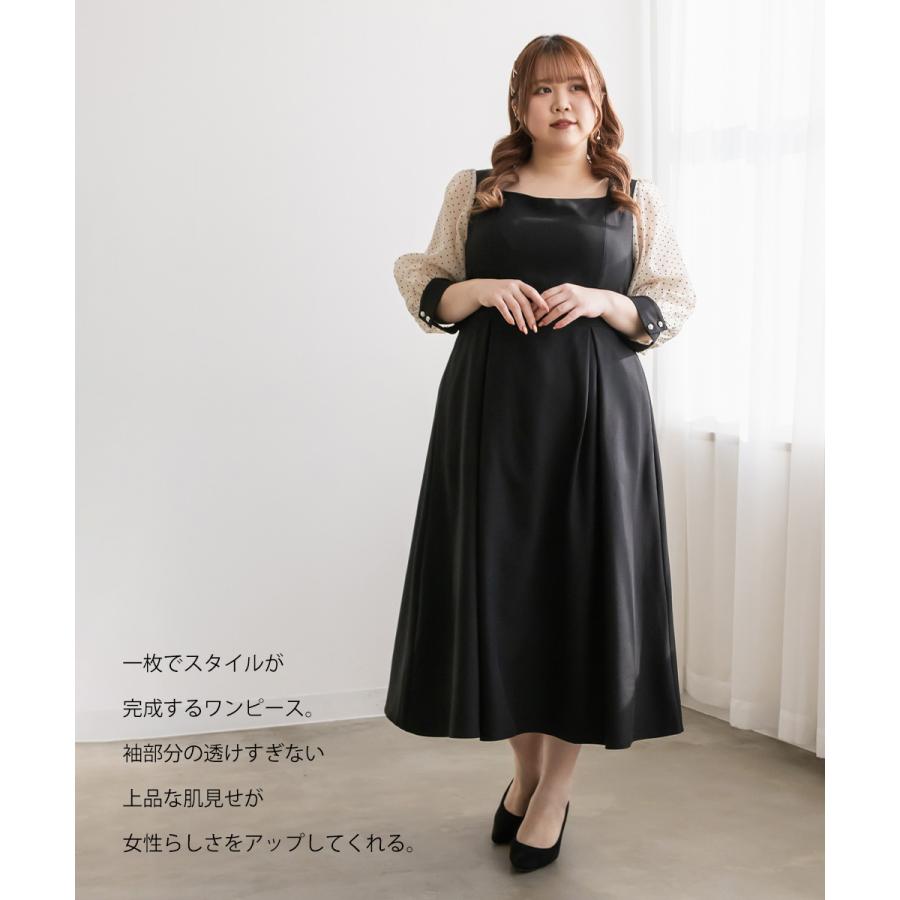 大きいサイズ レディース CLETTE オリジナル シアードット