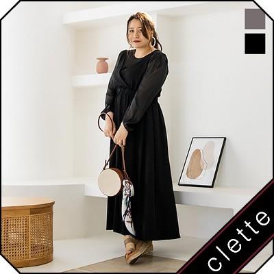 大きいサイズ レディース シアーインナー付カシュクールキャミワンピース B4a 大きいサイズ専門店 Clette 通販 Yahoo ショッピング