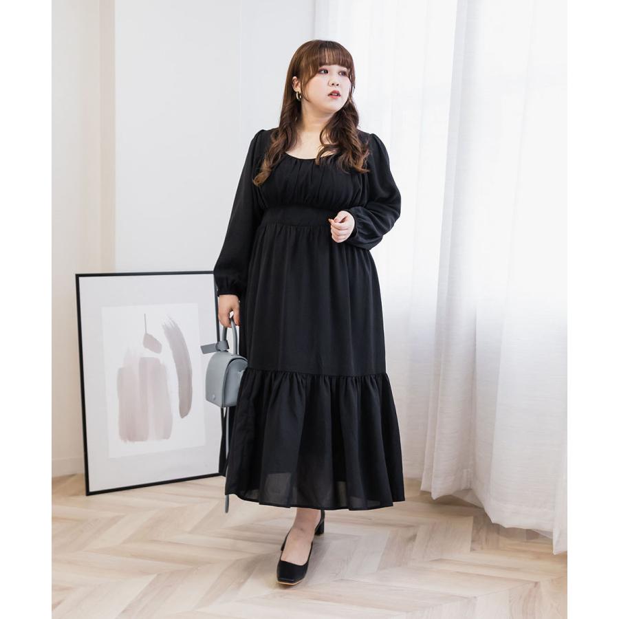 大きいサイズ レディース CLETTEオリジナル☆ギャザーデザイン